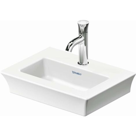 Lavabo Tulip blanco, ancho 450mm, 1 agujero de grifo, sin (1/2)