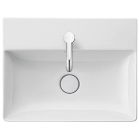 Lavabo DuraSquare Compact de Duravit, 50x40cm, sin agujero para (1/4)
