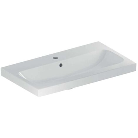 Geberit iCon Light lavabo con saliente reducido, 75 cm x 42 cm, (1/2)