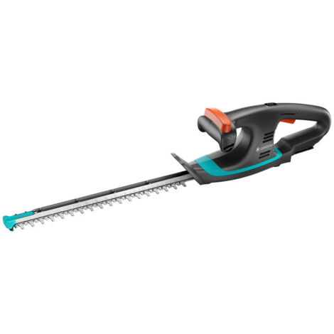 GARDENA Cortasetos batería EasyCut 40 cm/18V POWER FOR ALL. Cargador y batería no incluidos, con protector anti impactos, para cortar setos de hasta 175 m² con una sola carga (14733-55)