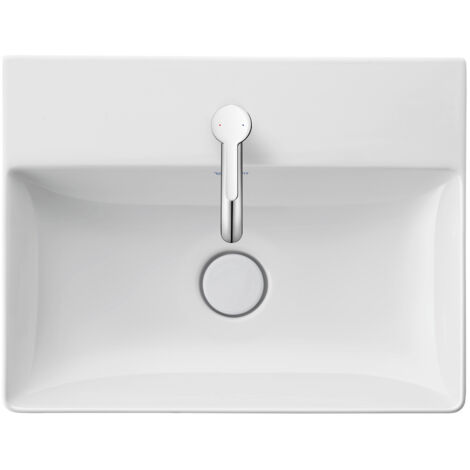 Lavabo DuraSquare Compact de Duravit, 50x40cm, 1 agujero para (1/4)