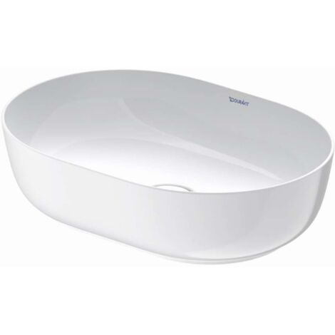Duravit Luv - Lavabo sobre encimera, 50x35 cm, sin rebosadero, blanco 0379500000 (1/5)