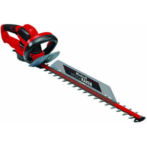 Einhell Cortasetos eléctrico GE-Eh 7067 (700 W, 670 mm de Longitud de Corte, 30 mm de Distancia Entre Dientes, recogedor de Recortes, Descarga de Cables)