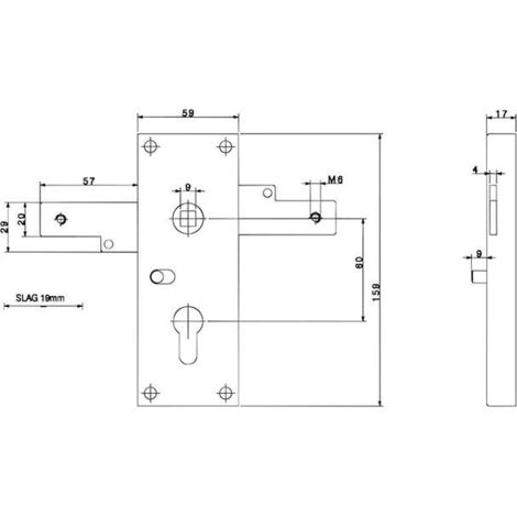 Puerta De Garaje-Schloss Bever 8002 PZ60/9 Negro
