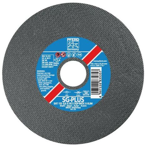 Disco de corte A60SSGP-INOX125x 0.8 mm X-Slim Horse