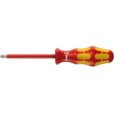 Destornillador VDE PlusMinus PZ/S, dimensiones : PZ/S 1, Largo de la hoja 80 mm, Largo total 141 mm, Ø de la hoja : 4,5 mm