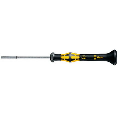 Destornillador electrónico con empalme ESD hexagonal, Longitud de un lado : 5,5 mm, Largo de la hoja 60 mm, Largo total 157 mm