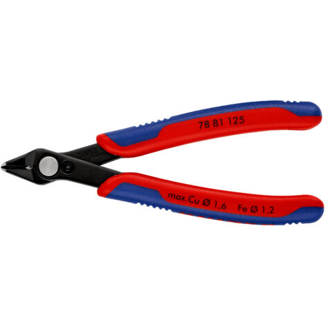 KNIPEX 78 81 125 Electronic Super Knips® con mangos multicomponentes Barnizados 125 mm
