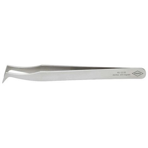 Pinzas de precisión, Puntas : acodado, puntiagufo, extra-gueso Superficie de agarre liso, Superficie antirreflejo mata, inoxidable, antimagnético