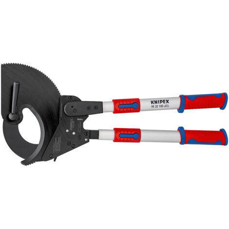 KNIPEX 95 32 100 Cortacables (tipo carraca) con mangos telescópicos con mangos multicomponentes 680 mm