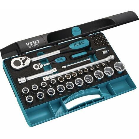 Caja de empalmes 1/4"+1/2"47 unidades 953 SPC Hazet