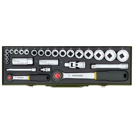 Caja de empalmes 1/4"+1/2"27 unidades Proxxon (1/5)