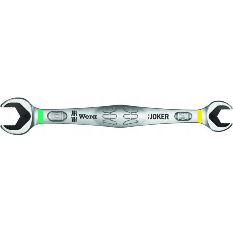 Wera, modelo 6002 Joker, Llave combinada de 10x13 mm, 167 mm de longitud, fabricada en acero inoxidable con acabado cromado, ideal para trabajos de alta resistencia.