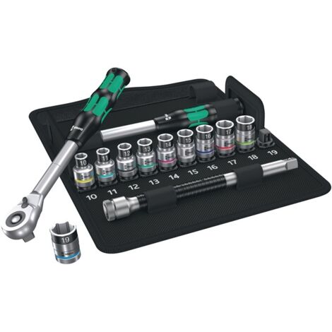 WERA 8006 SC 1 Zyklop Hybrid Ratchet set 1/2  drive metric