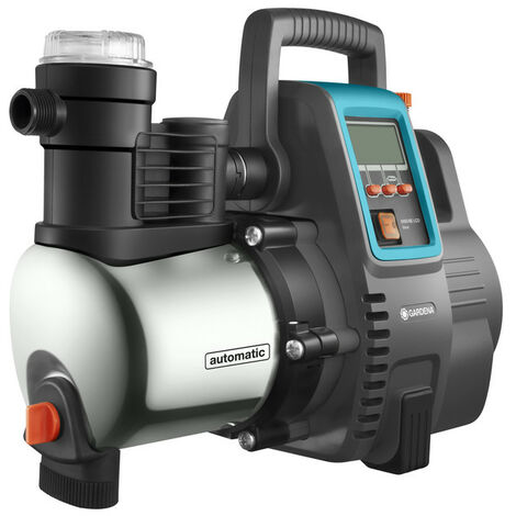 GARDENA Grupo a presión automático para casa y jardín 6000l/h, bombea agua a 55 m (5,5 bar), 1300W (01760-20)
