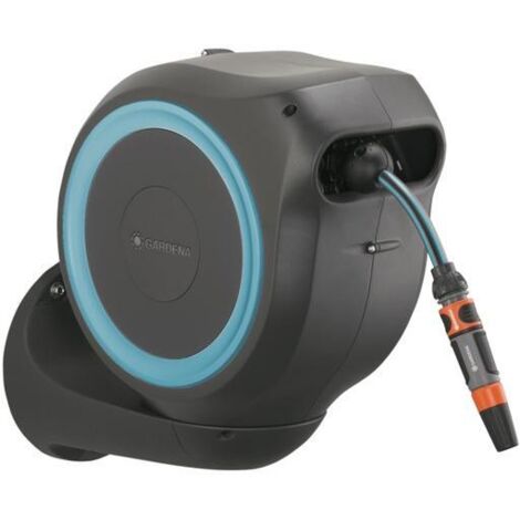 Gardena 3205290 Bobinadora mural de rodamiento automático para tubo de regar 15 m