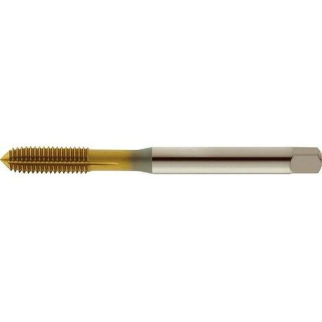 Macho de roscar, DIN 371 B, Rosca M6, Paso 1,0 mm, longitud. total : 80 mm, cola Ø 6,0 mm, cuadrado de la cola : 4,9 mm, antes de agujero Ø 5,55 mm (1/5)