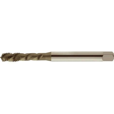 Macho de roscar de roscar mecánico para agujero ciego, rosca métrica a izquierda - izquierda, sin revestimiento, DIN 371 B, rosca M3, paso 0,5 mm, longitud. total : 56 mm, cola Ø 3,5 mm (1/5)