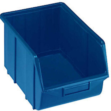 Caja de almacenaje semiabierta Tamaño 4 azul B220xH167xT355 mm (por 10) (1/5)
