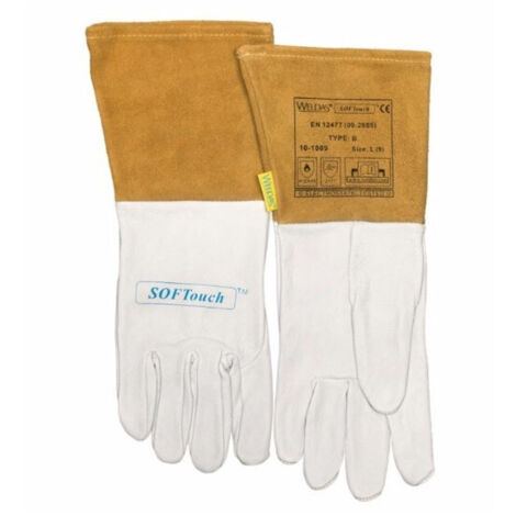 Guante de soldadura Cuero supersoft XL 1pares WELDAS (1/4)