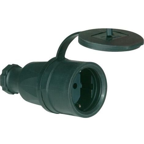 Prolongador 2p+ IP 44 caucho+ con tapa (1/3)
