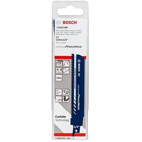 Hoja De Sierra Sable S 955 Chm Paquete De 10 Unidades De Bosch