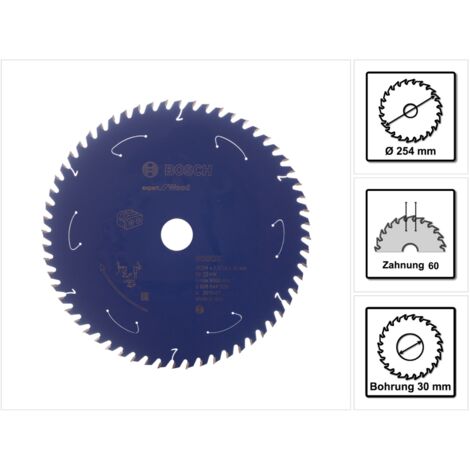 Cuchilla Para Sierra Circular 254X2.1 / 1.6X30 T60 Bosch