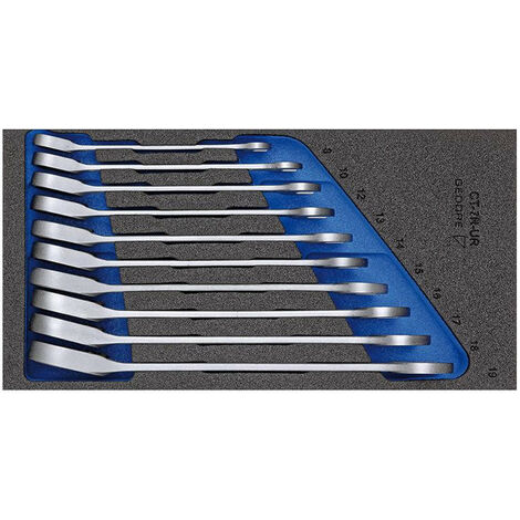 1500 CT1-7 UR Juego de llaves de boca con carraca conmutable en módulo Check-Tool (1/4)