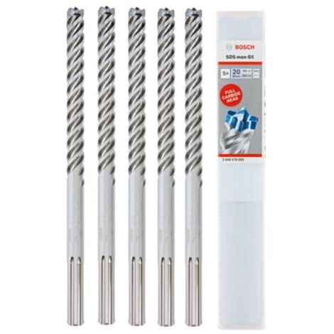 Taladro percutor SDS-max-8X D.20mm trabajo L.200mm L.320mm SDS-max 5 piezas BOSCH