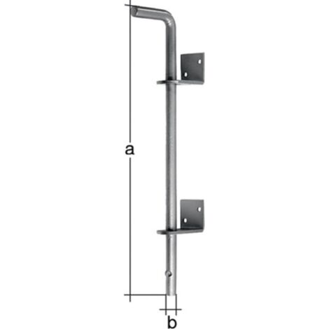 Deslizamiento inferior L400xS16mm STA galvanizado A cerrojo puerta 40mm GAH