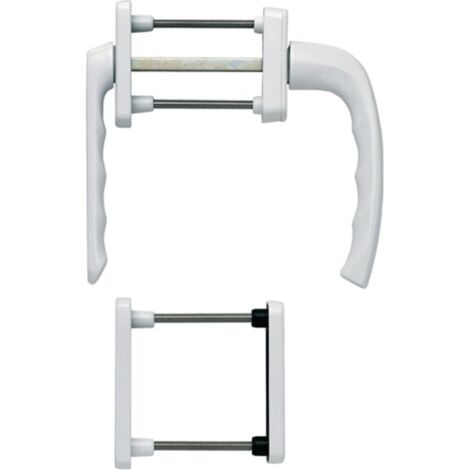 Conjunto de balcón NY 099KH / 961N / U10 /
Alu.F9016 63-73mm 4-KT.7mm HOPPE