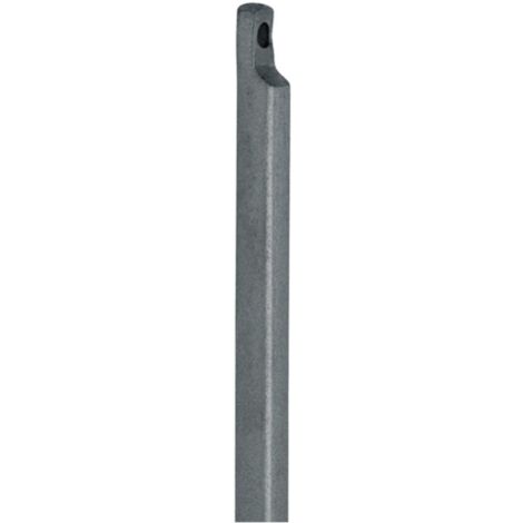 Barra conductora con rebaje uno 1500mm D.19mm STA galvanizado ligero DENI