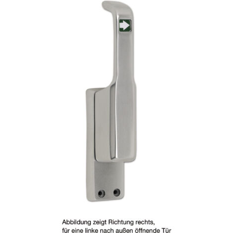 Accionamiento de puerta 980 DIN derecho plata anodizado LM 23mm varilla redonda 10mm FUHR (1/3)