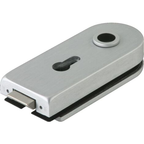 Cerradura para puerta de cristal STUDIO Rondo LM anodizado plateado PZ DIN L / R DORMAKABA