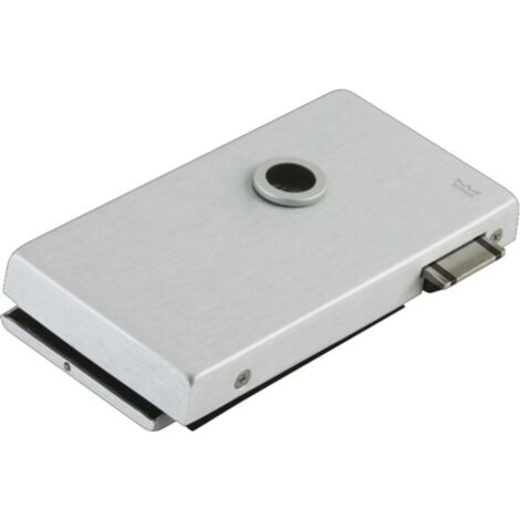 Cerradura para puerta de vidrio OFFICE Classic LM plata anodizada UV DIN izquierda DORMAKABA