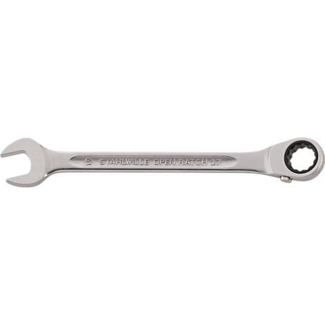 Llave combinada de carraca 17 SW 11mm L.165mm reversible Anillos 15 grados STAHLWILLE (1/2)