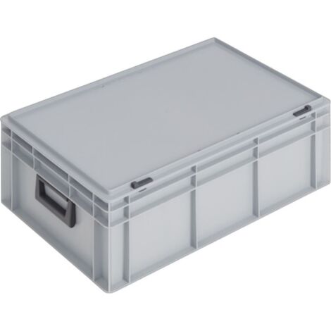 Ku.-case L600xW400xH233mm PP 2 asas cierre deslizante gris 42l