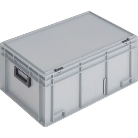 Ku.-case L600xW400xH293mm PP 2 asas cierre deslizante gris 55l