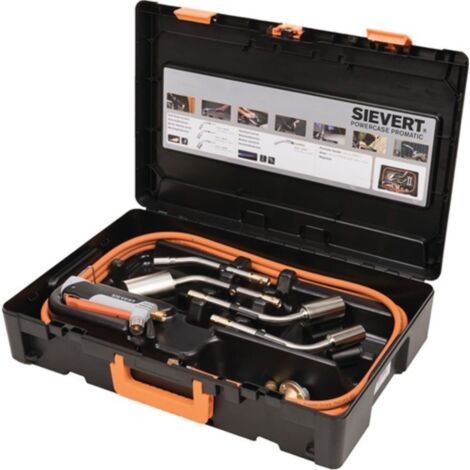 Set quemador retráctil Promatic en estuche Ku 9 piezas Propan SIEVERT (1/2)