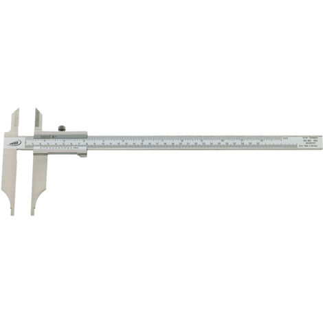 Pie de rey de taller DIN862 300mm con puntas, pico-L.90mm PREISSER