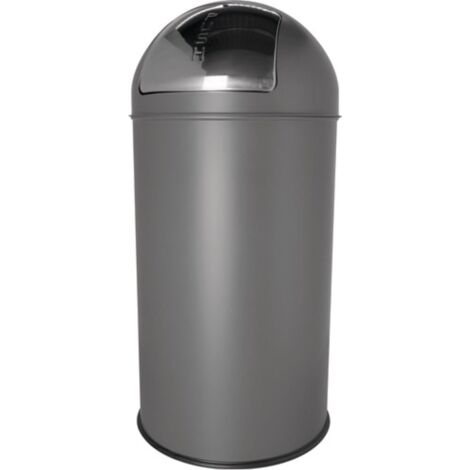 Cubo de basura Ø314xH650mm 30l gris medio HELIT (1/3)