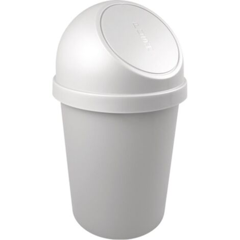 Papelera H700xØ403mm 45l gris claro HELIT (1/4)