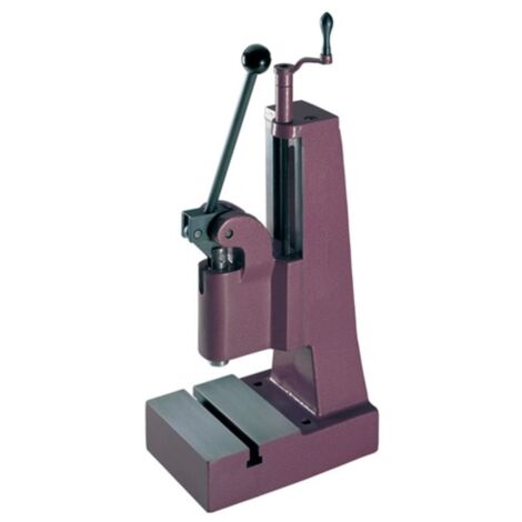 Prensa manual con palanca de rodilla HK 800 fuerza de presión 8,0 kN carrera 40 mm altura de trabajo 50-200 mm