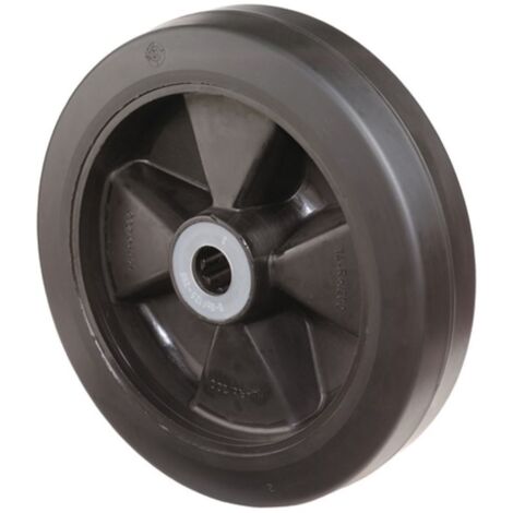Rueda de repuesto D.160mm Trgf.250kg Eje de goma D.20mm Buje Longitud 58mm BS ROLLEN