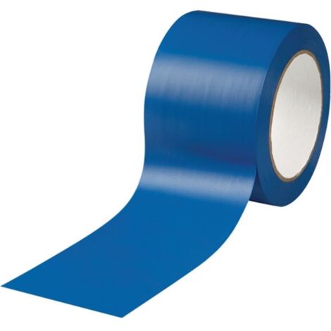 Cinta para señalización de suelo Easy Tape PVC azul L.33m An.75mm Rl.ROCOL