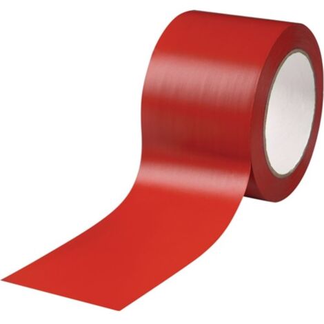Cinta de señalización de suelo Easy Tape PVC roja L.33m An.75mm Rl.ROCOL