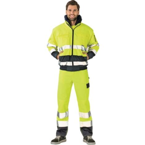 Chaqueta confort de alta visibilidad talla M amarillo / marino PLANAM