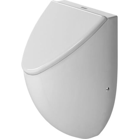 Duravit urinario Fizz, aspiración por detrás, para tapa, blanco,
