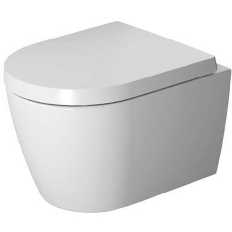 Duravit ME by Starck - Inodoro suspendido, asiento Softclose, Rimless, blanco alpino 45300900A1