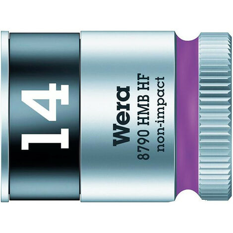 Llave de vaso Wera 8790 hmb hf 14 mm acabado cromo pulido